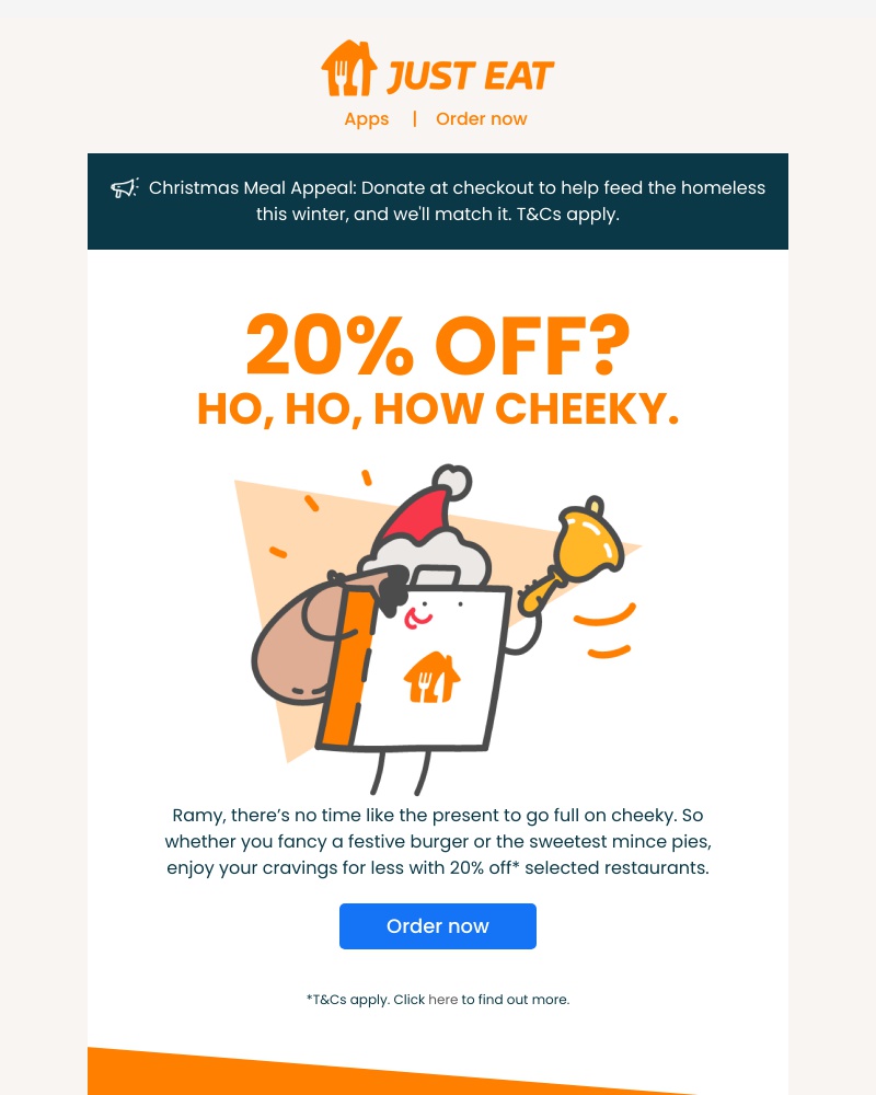 Just Eat - ‘Tis the cheekiest time of the year 🙊 