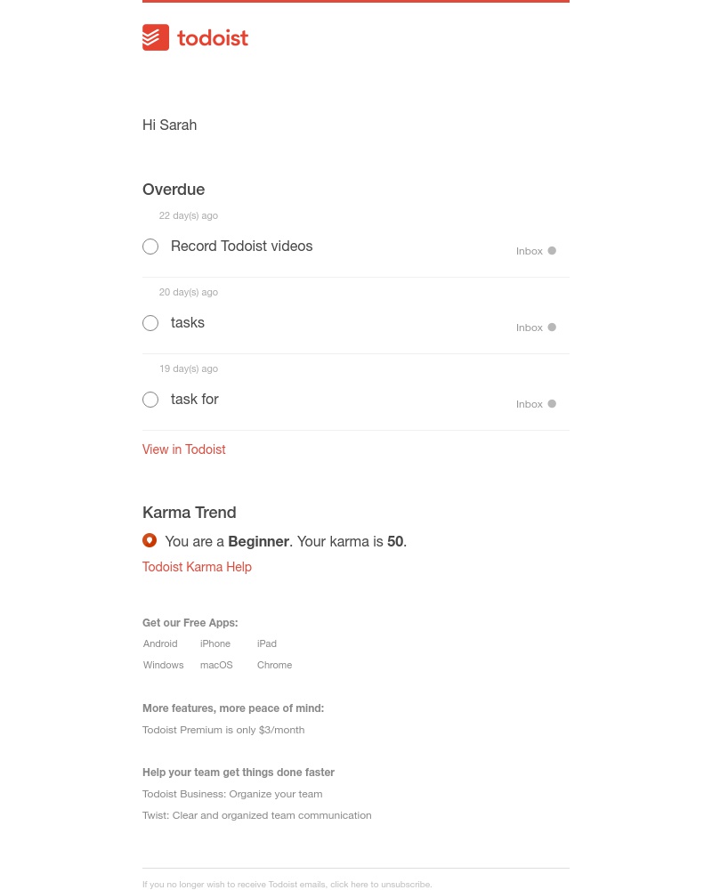 Onboarding on Todoist video screenshot