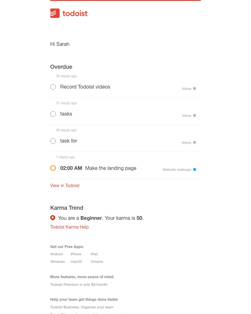 Todoist - Todoist Mar 21 (4 overdue)