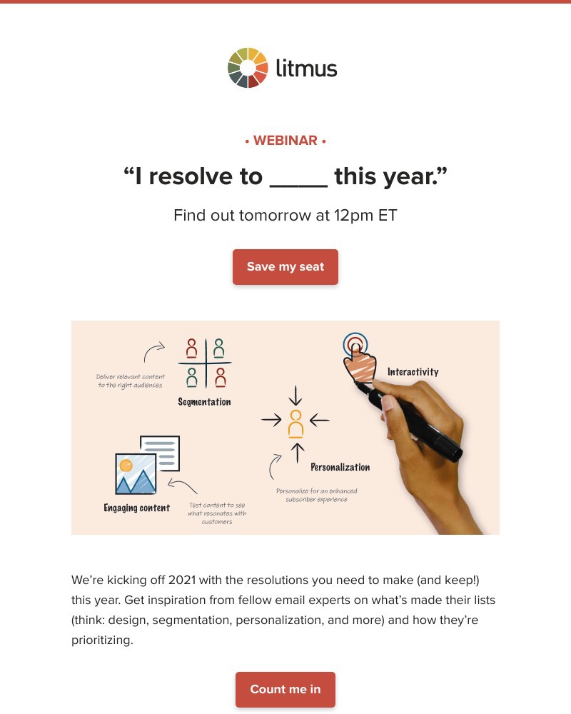 Litmus - Tomorrow: Email resolutions you can keep