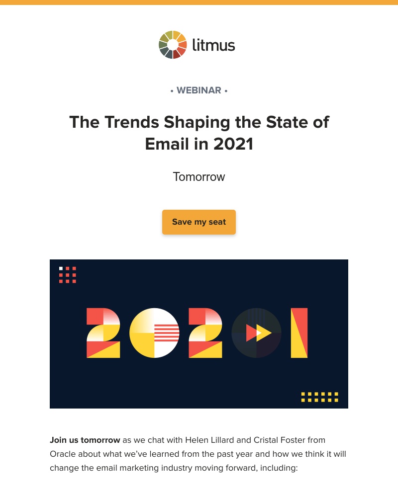 Litmus - Tomorrow: Learn what the future holds with Jason, Cristal, and Helen