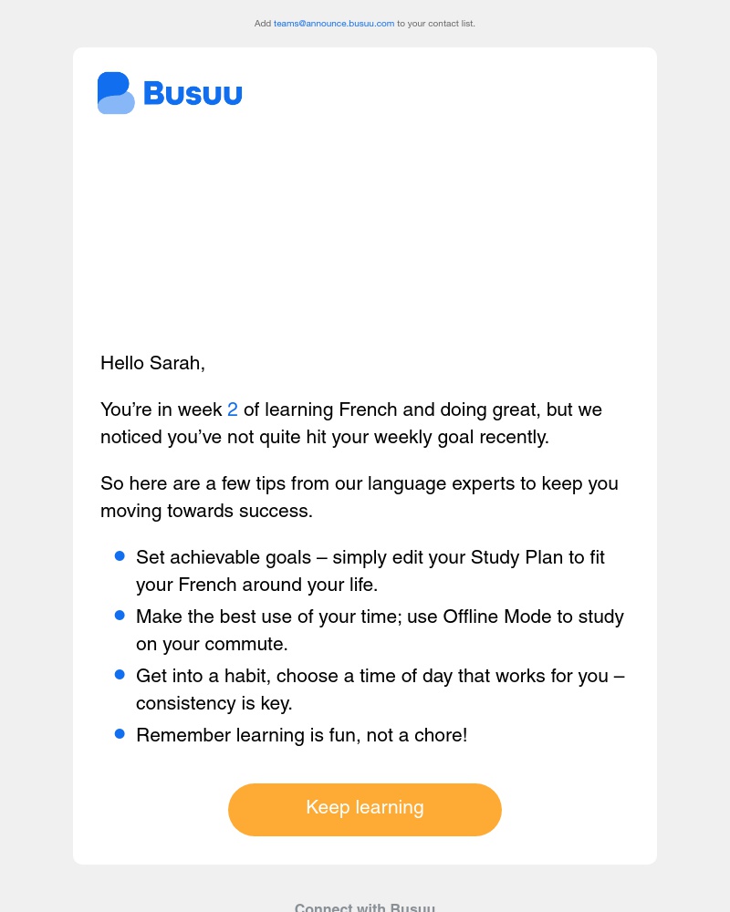 Busuu - Top tips to reach your language learning goals