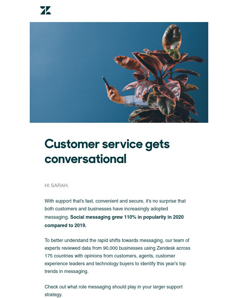 Zendesk - Top trends in messaging for your support strategy