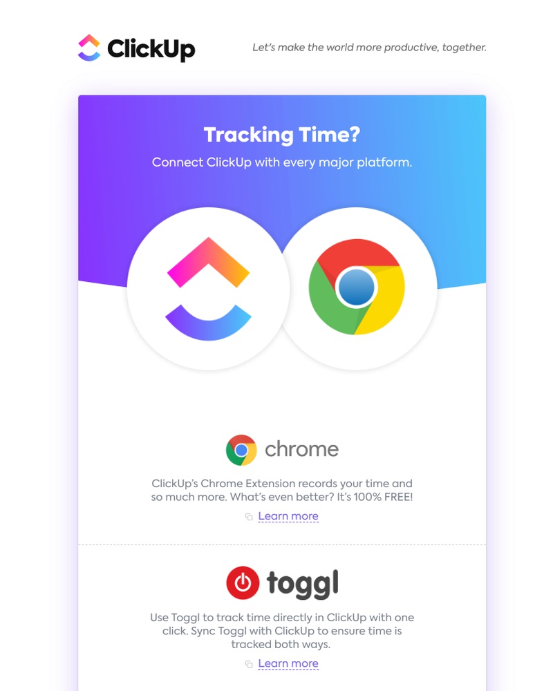 ClickUp - Track time without ever leaving ClickUp 🕓