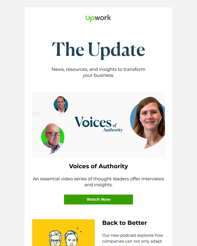 Upwork - Transform your business for year-end momentum