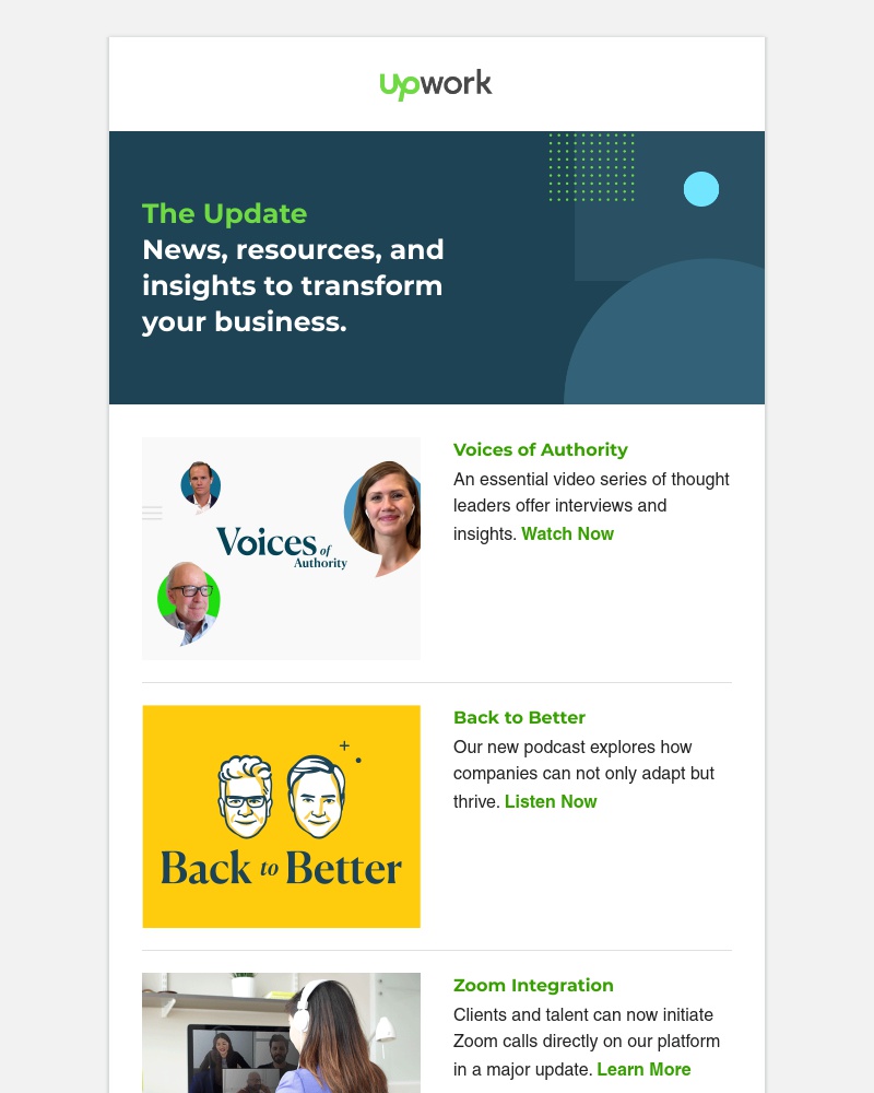 Upwork - Transform your business for year-end momentum