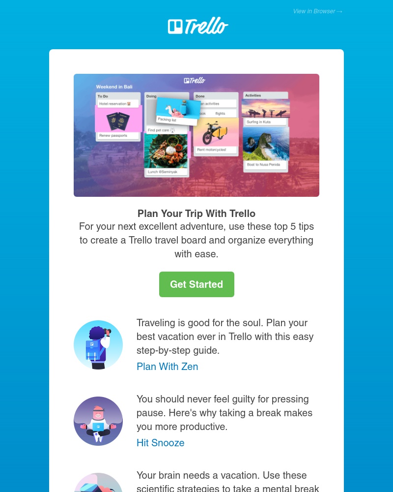 Trello - Travel with Trello