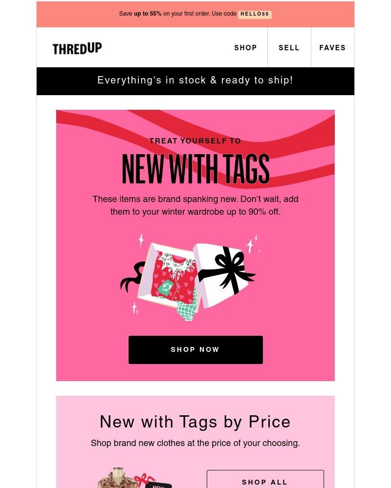 thredUP - Treat yourself, TAGS-ON STYLE! 🎁🤩✨