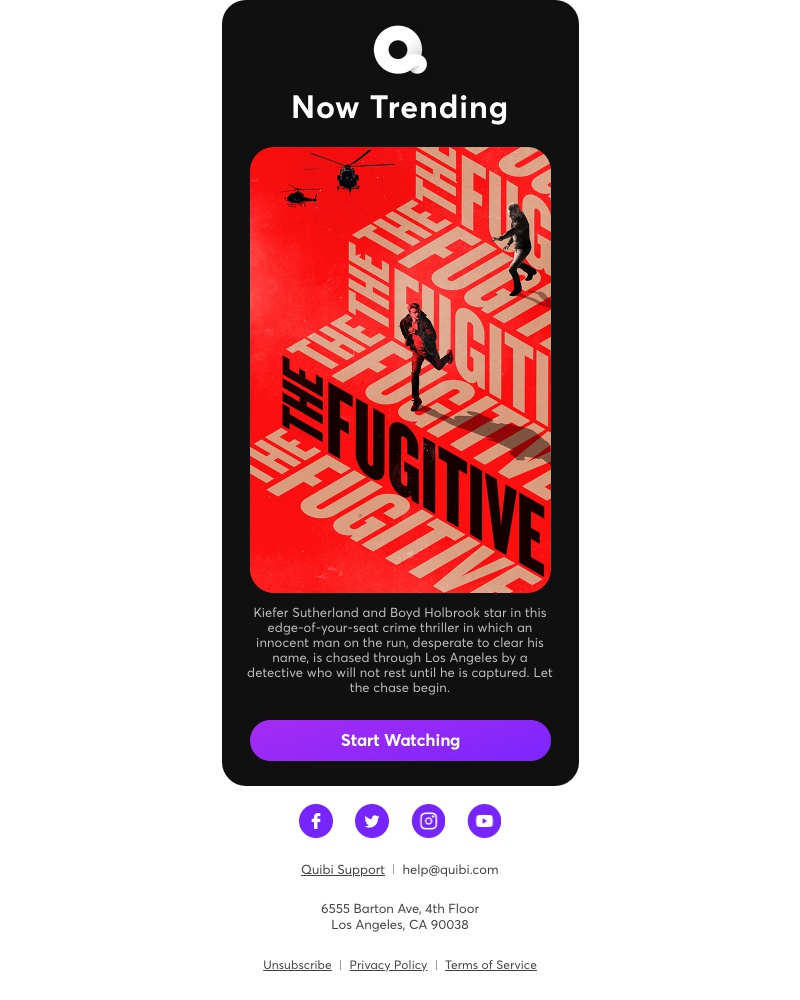 Quibi - Trending This Week: The Fugitive
