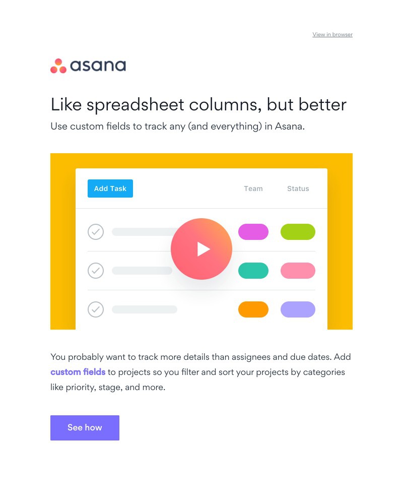 Asana - Trial tip: How to organize and track details