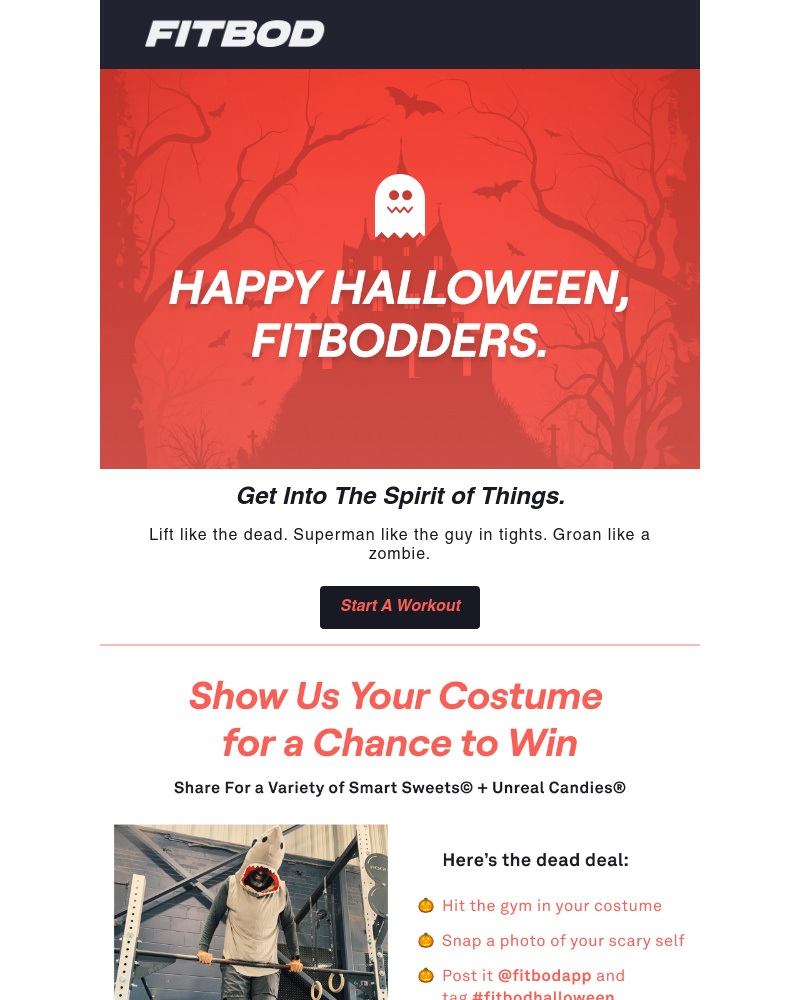 Fitbod - 🏋️🎃Trick or treat at the gym?