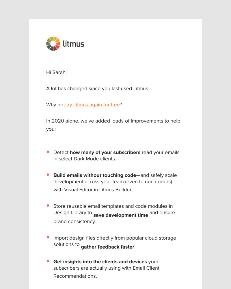 Litmus - Try Litmus again for free (we’ve made BIG improvements!)