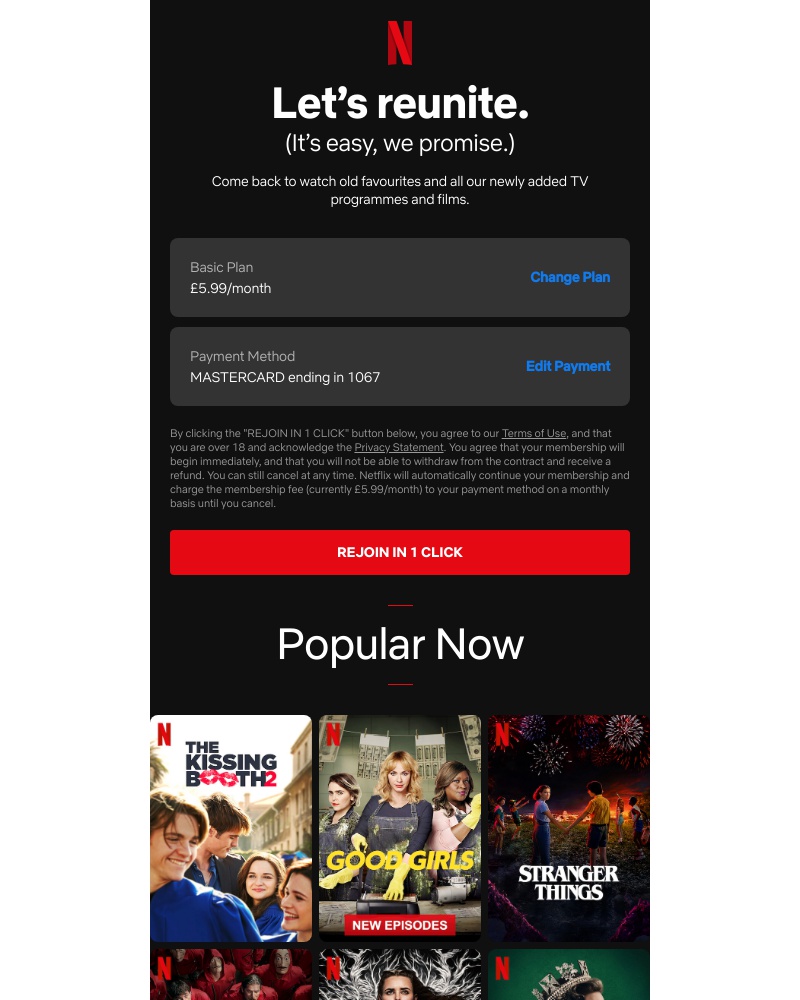 Netflix - Try Netflix again today.