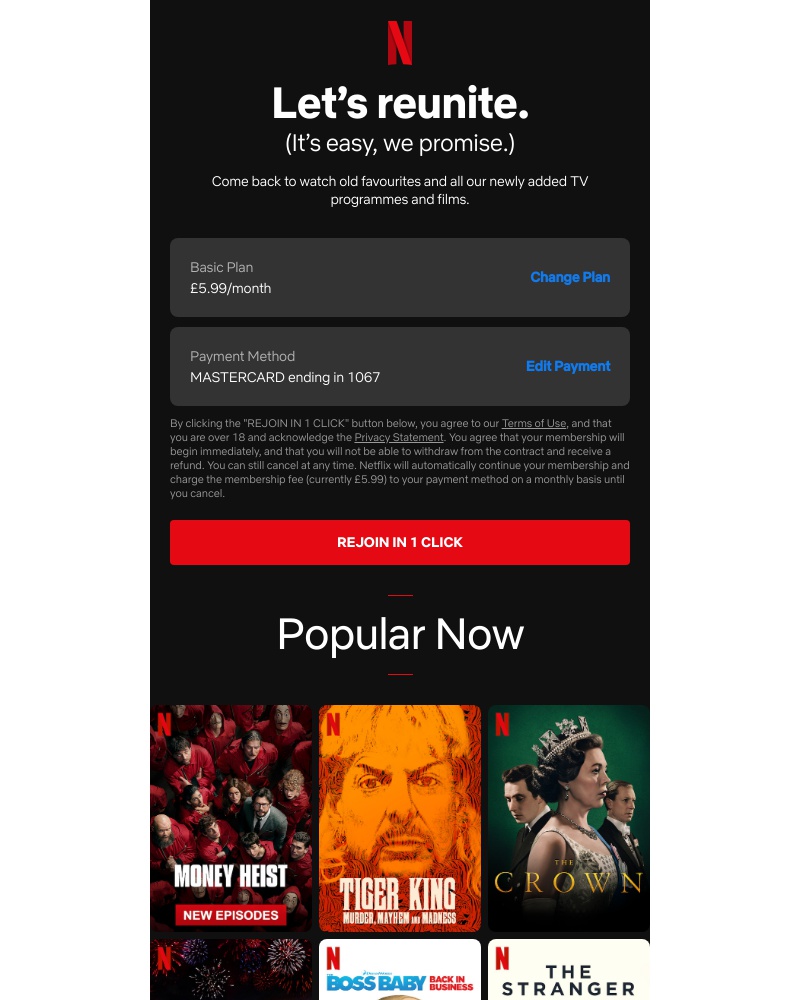 Netflix - Try Netflix again today.