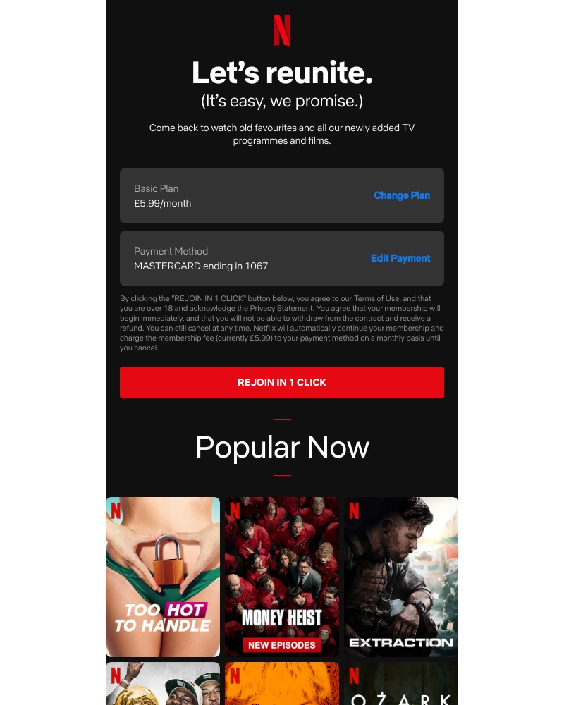 Netflix - Try Netflix again today.