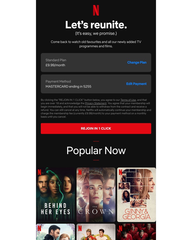 Netflix - Try Netflix again today.