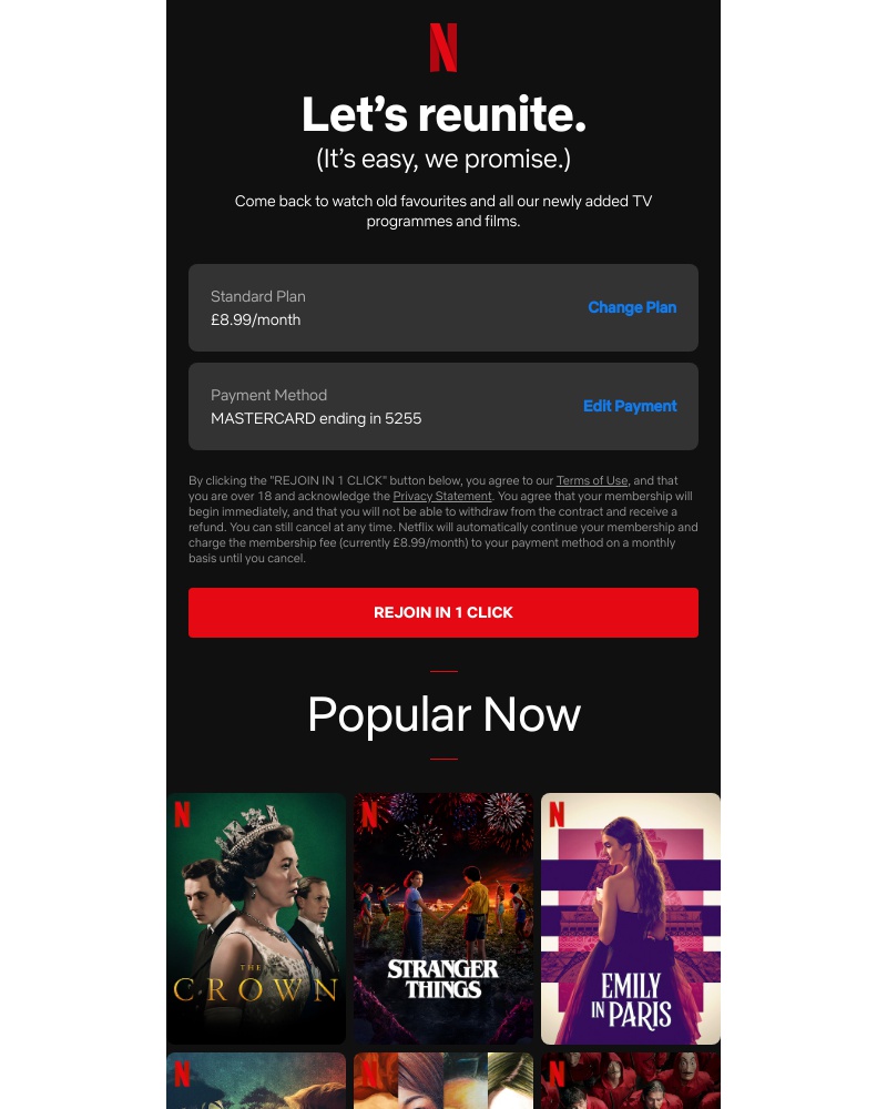 Netflix - Try Netflix again today.