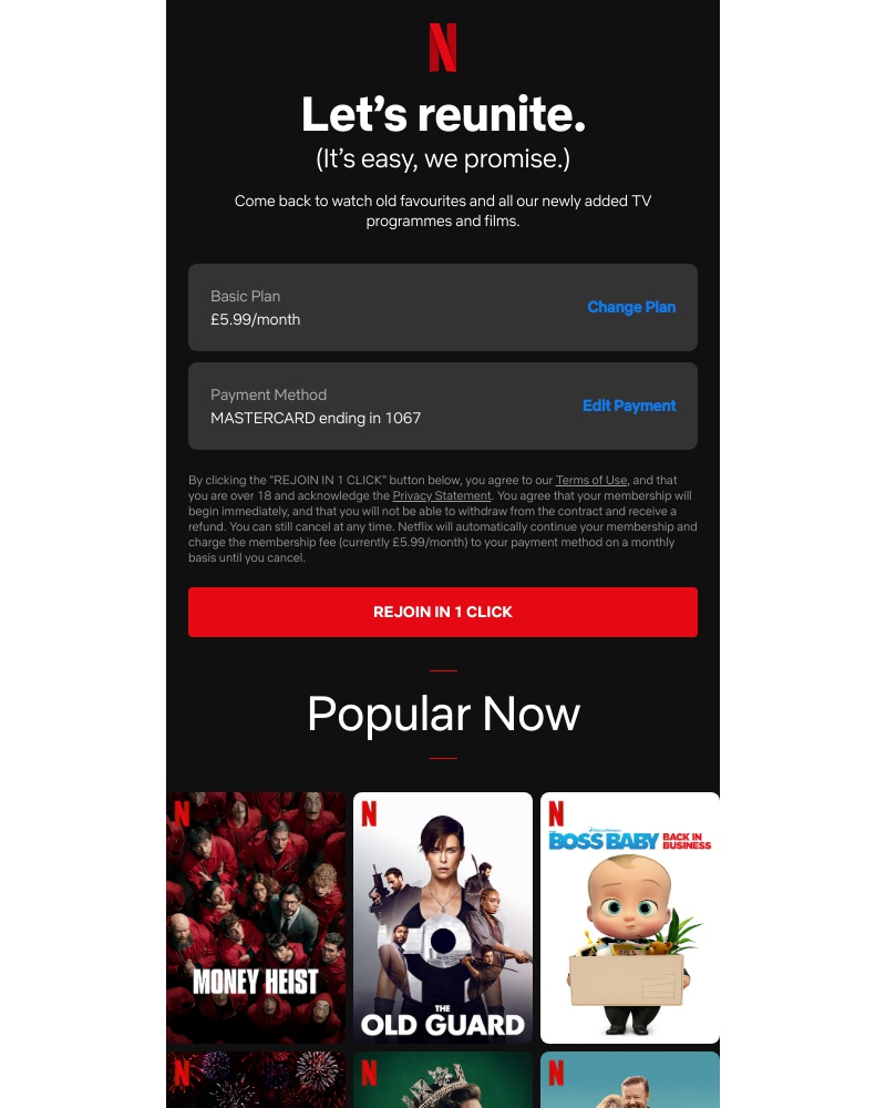 Netflix - Try Netflix again today.