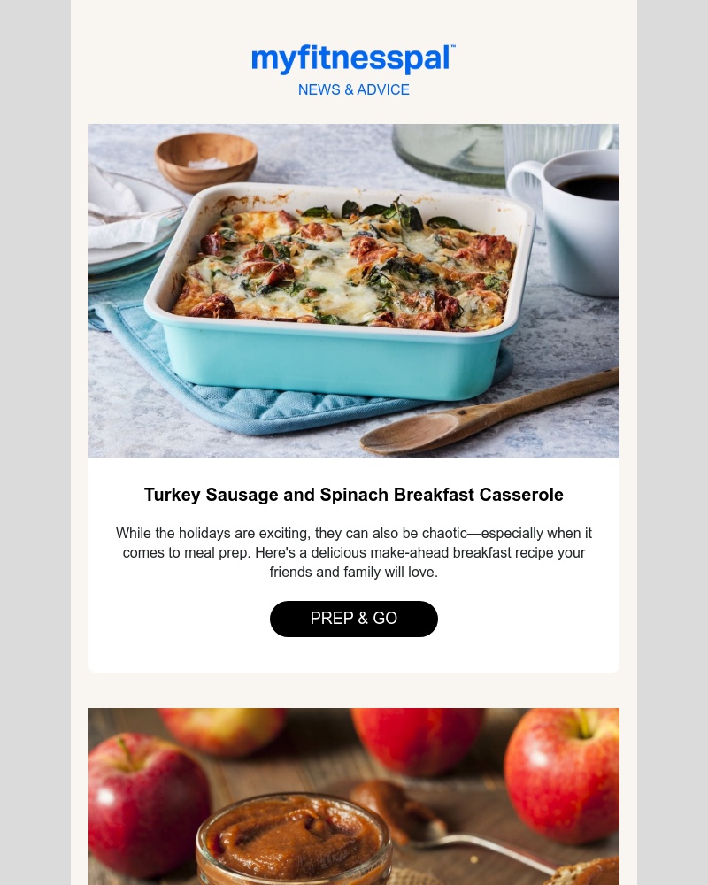 MyFitnessPal - Try this make-ahead holiday brunch recipe 🎄