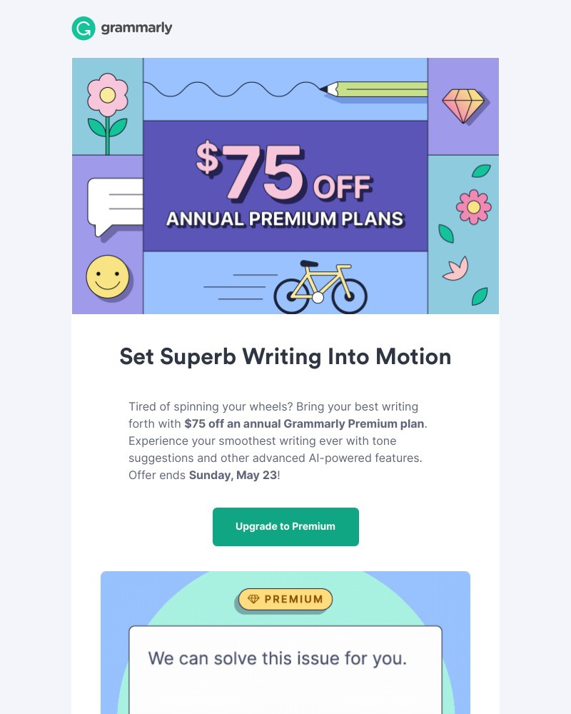 Grammarly - 🔧 🧰 Tune up your writing with this sweet deal