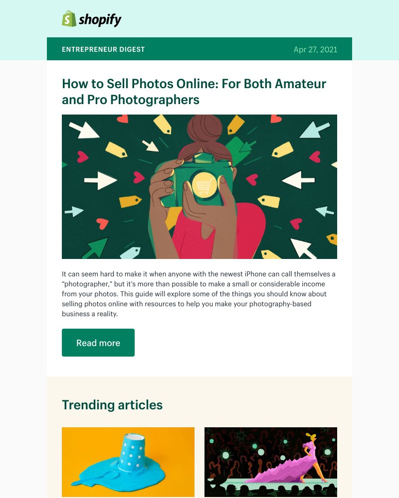 Shopify - Turn your photos into 💰