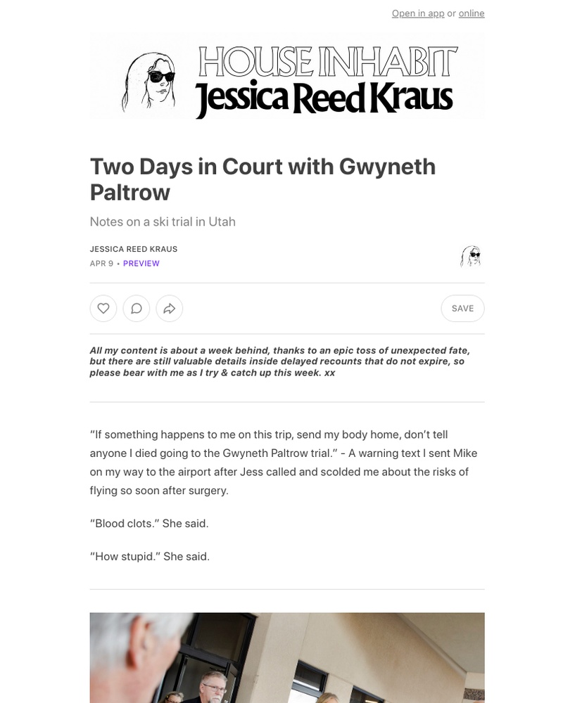 Substack - Two Days in Court with Gwyneth Paltrow