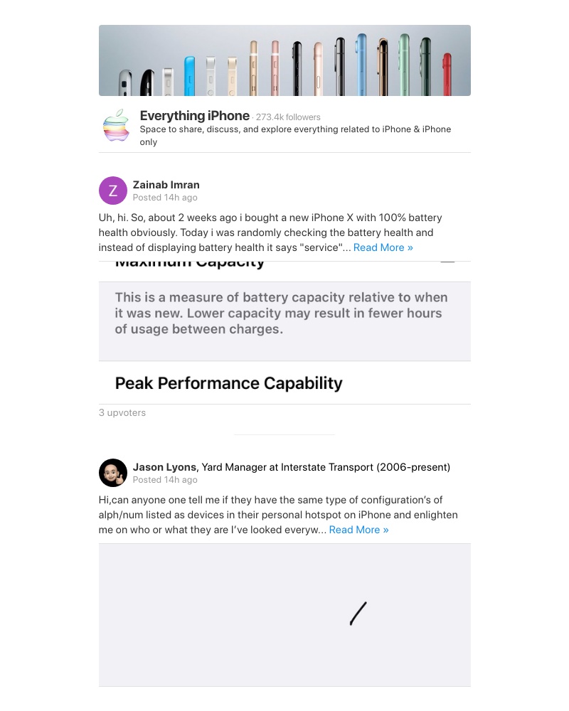 Quora - Uh, hi. So, about 2 weeks ago i bought a new iPhone X with 100% battery health obviously. Today i was randomly checking the battery health and instead