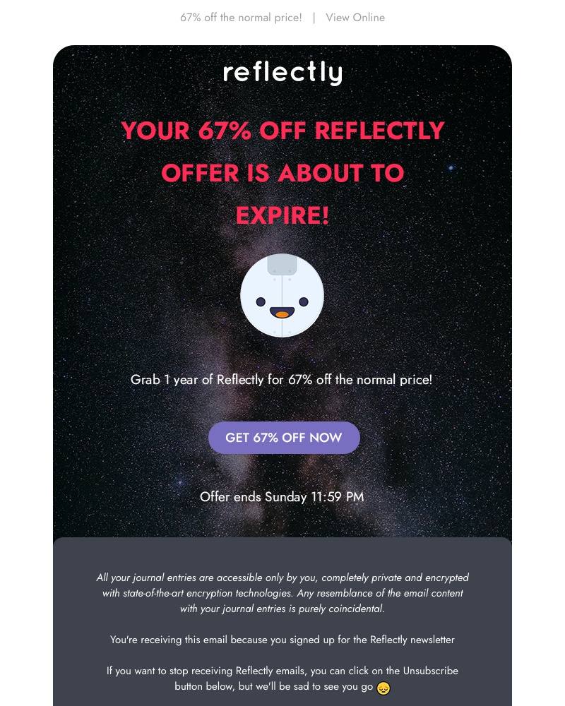 Reflectly - Uh-oh, you’re about to miss out…