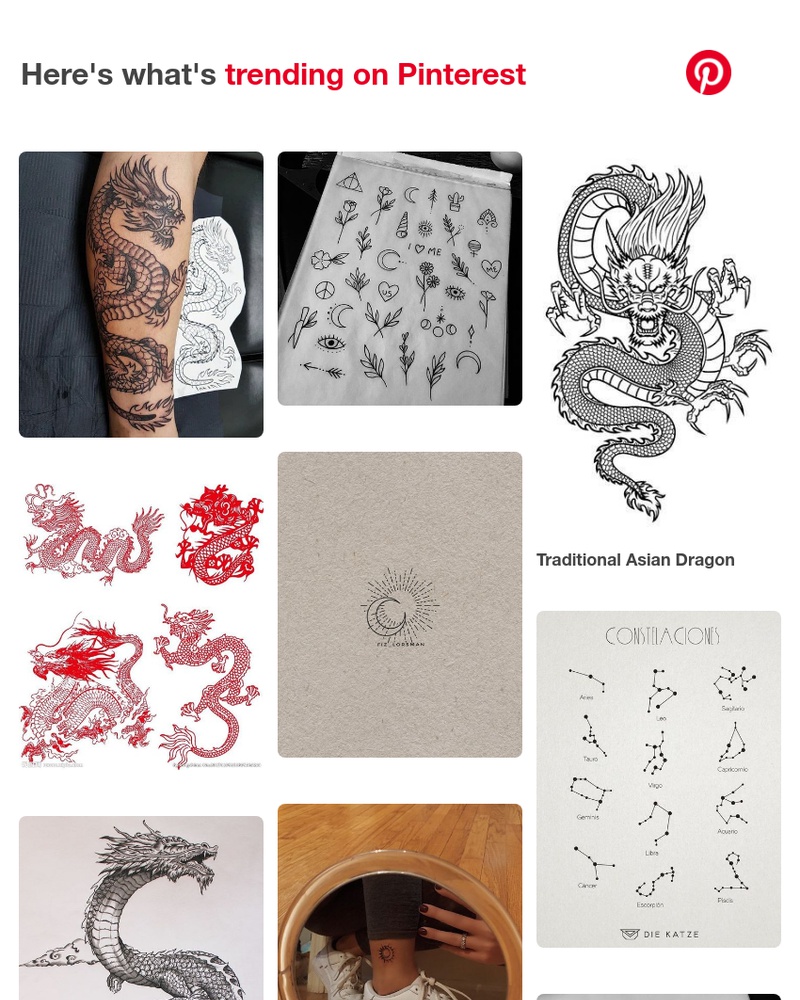 Pinterest - UI Feed, 📌 Dragon tattoo designs, Mini tattoos and more Pins popular on Pinterest