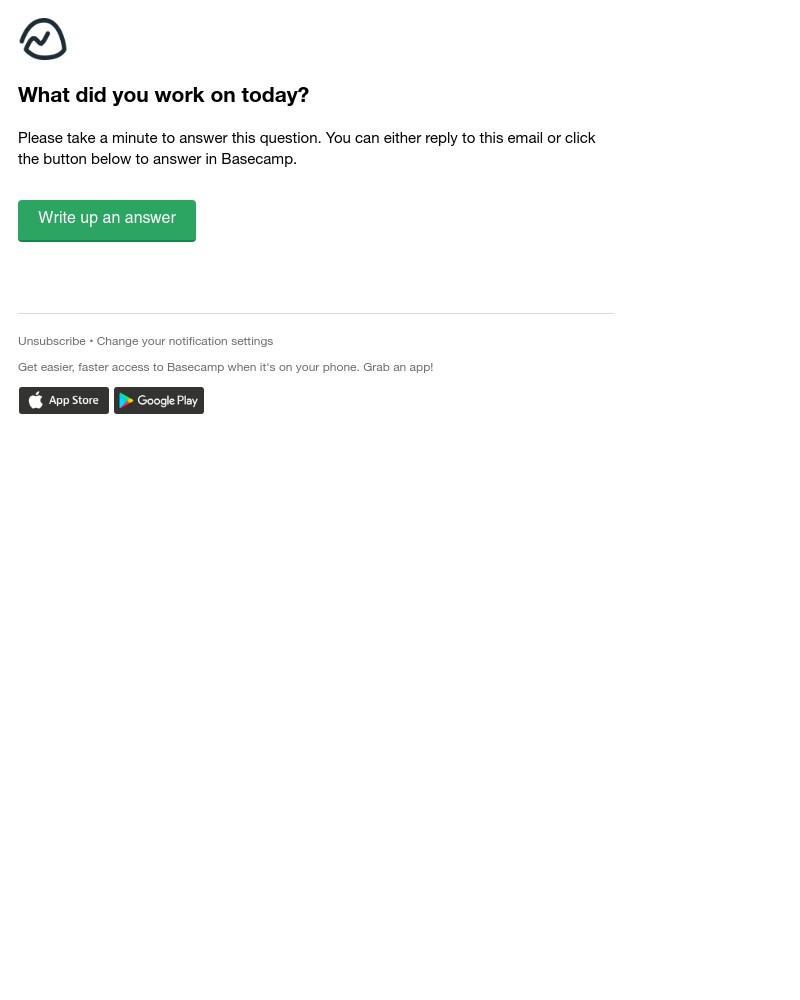 Basecamp - (UI Feed HQ) What did you work on today?