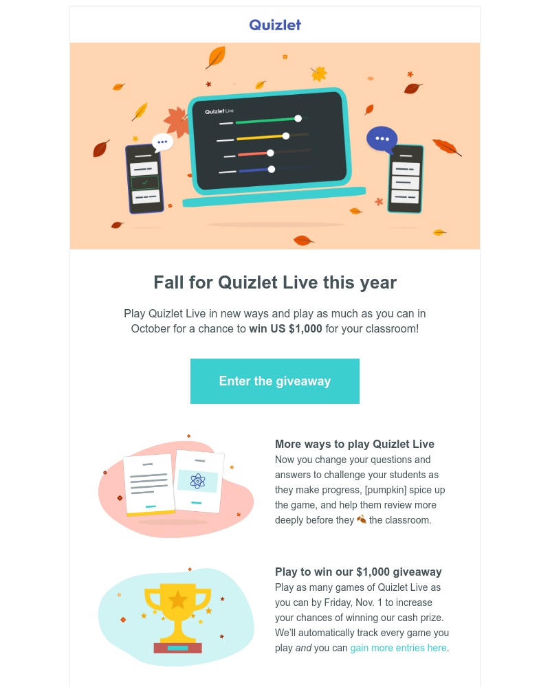 Quizlet - uifeed2, check out updates to Quizlet Live