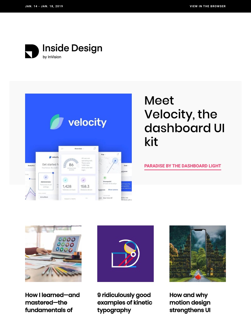 InVision - UI’n our beautiful new Velocity kit?