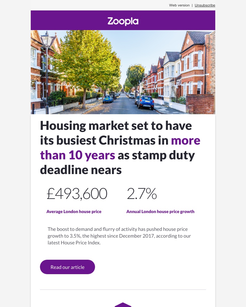 Onboarding on Zoopla video screenshot