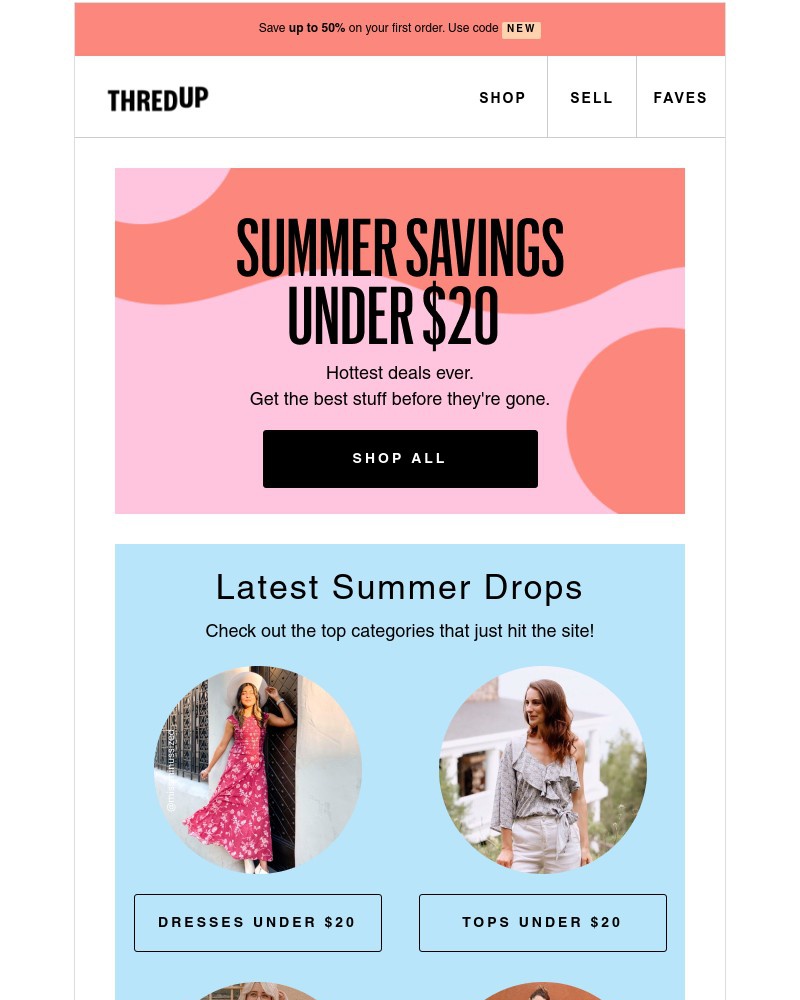 thredUP - ☀️Under $20: the BEST summer savings