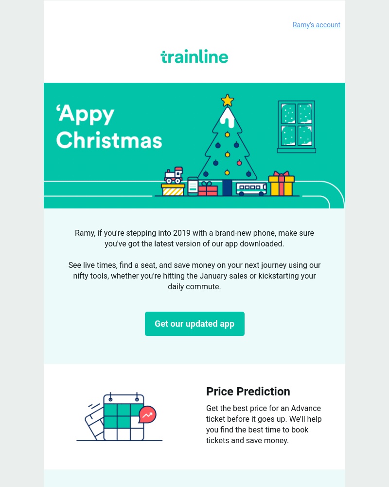 Trainline - Unwrapped a new phone? You'll be needing this then...