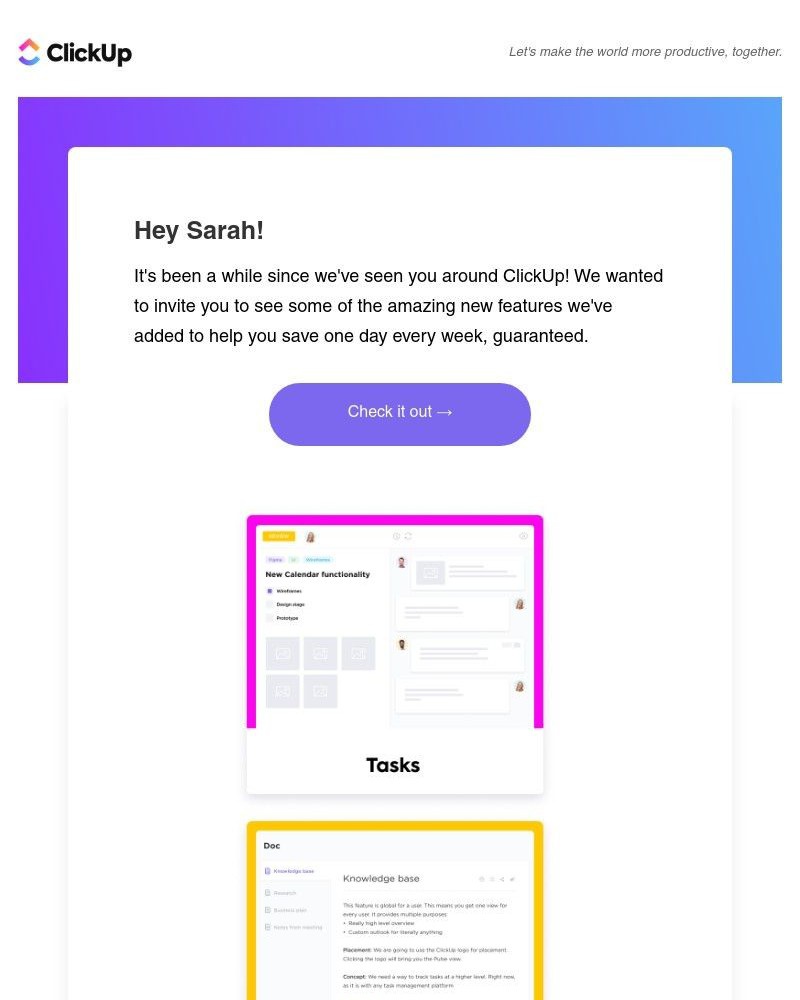 ClickUp - Updated features for your remote workflow!