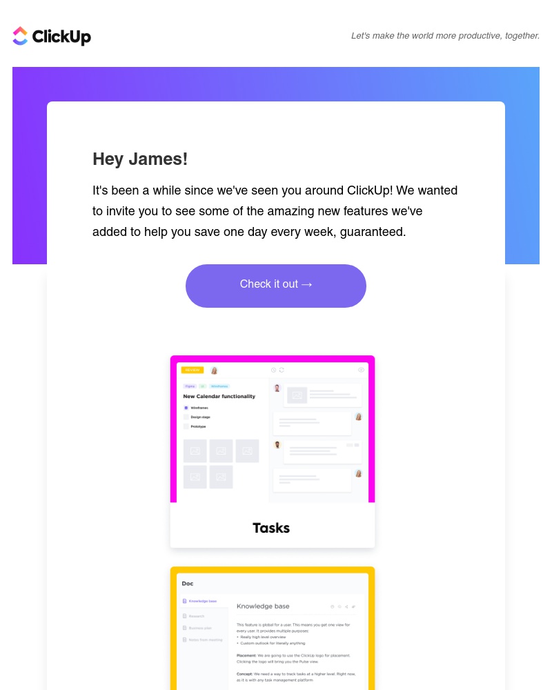 ClickUp - Updated features for your remote workflow!