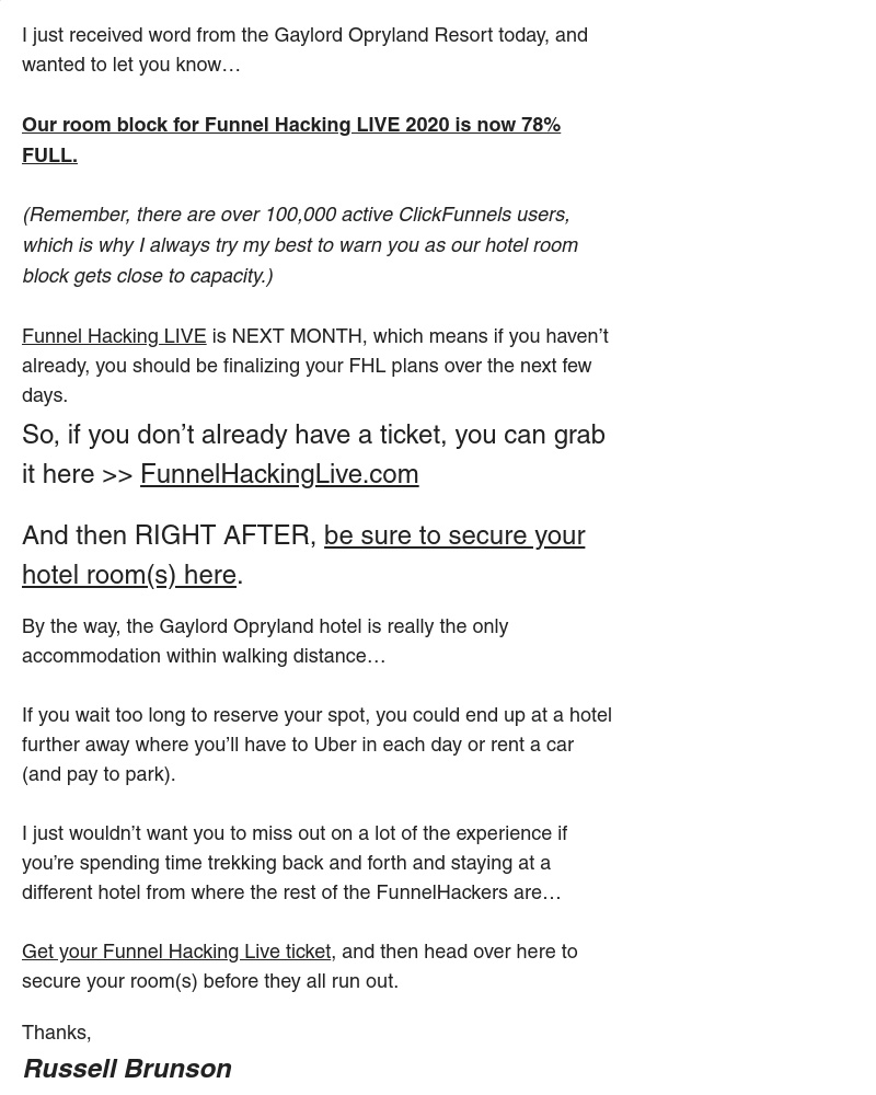 ClickFunnels - 🔴[URGENT] FHL hotel update!! 🔴