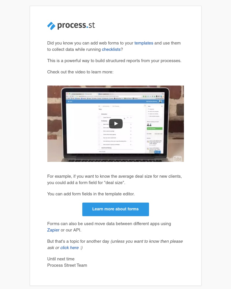 Process Street - Use Forms to Collect Structured Data and Automate Tasks