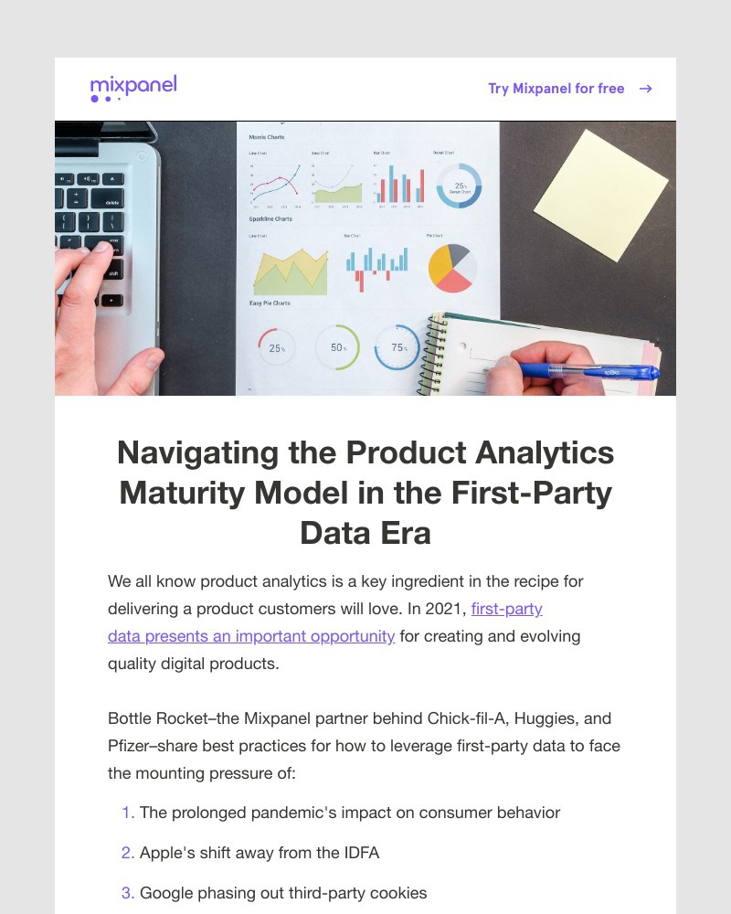 Mixpanel - Use more first-party data to advance your product analytics maturity