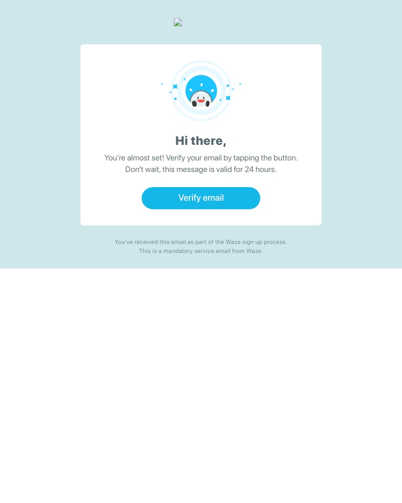  - Verify your email