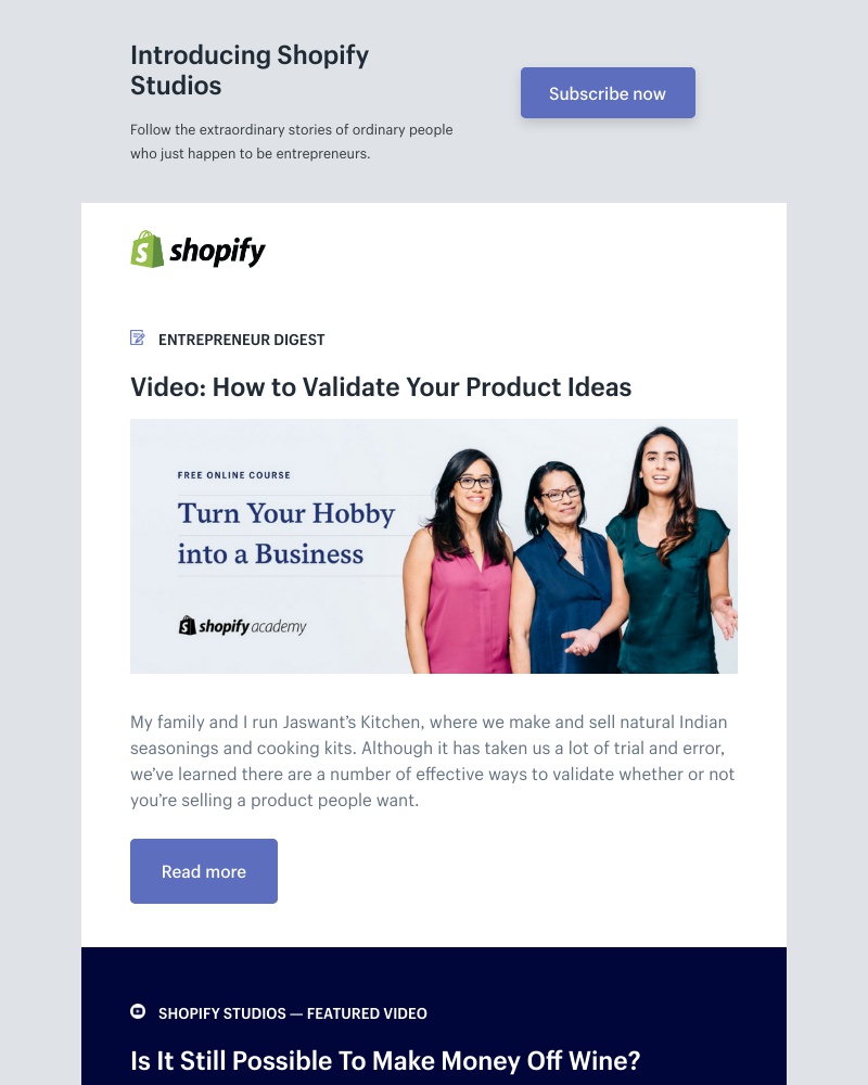 Shopify - Video: How to Validate Your Product Ideas