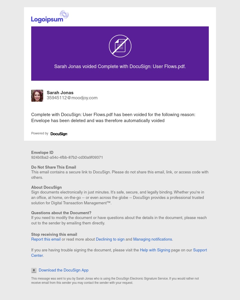 Docusign - Voided: Complete with DocuSign: User Flows.pdf