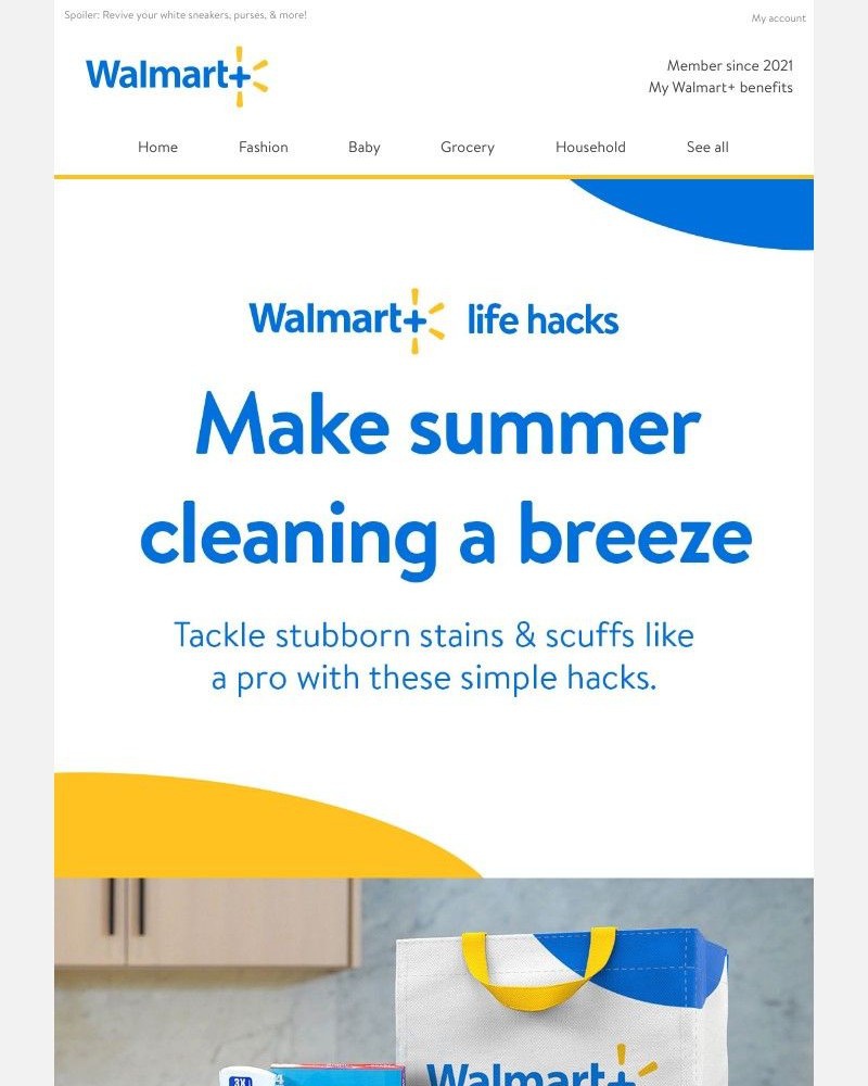 Walmart - W+ cleaning hacks for a spotless summer ✨