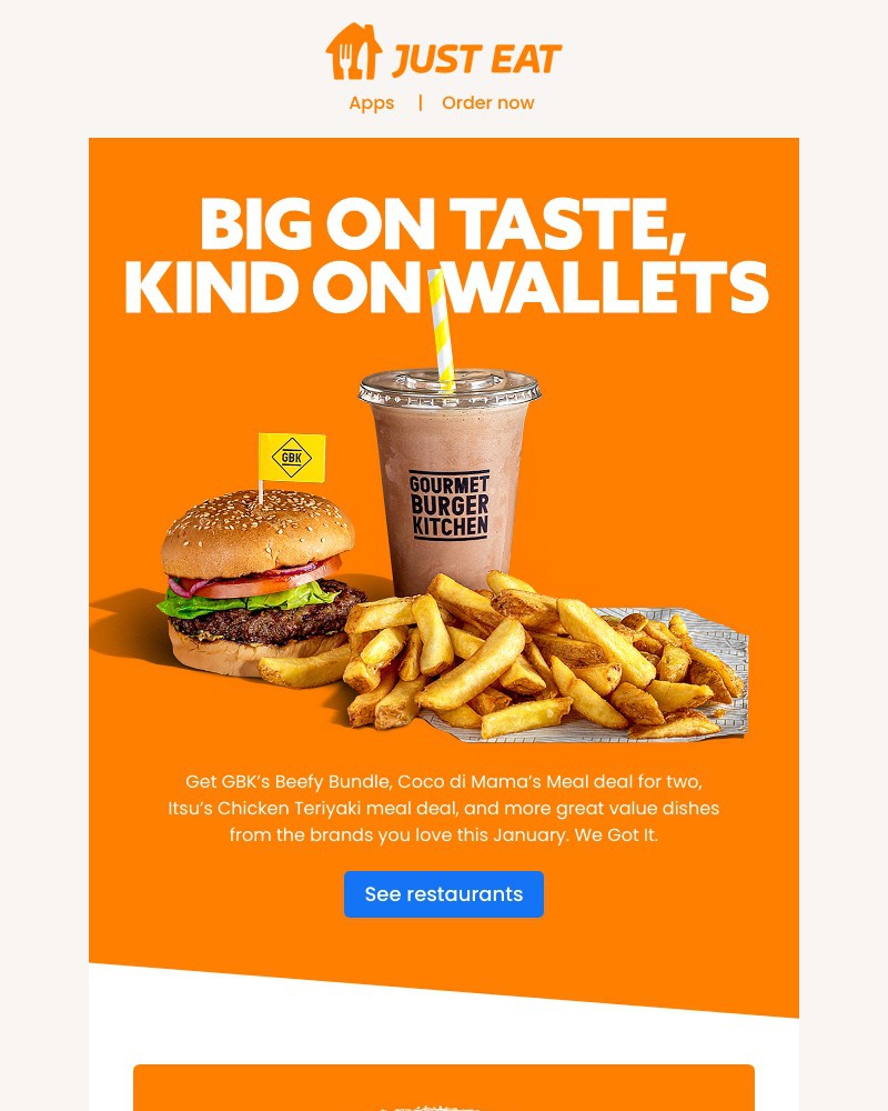 Just Eat - Wallet-friendly favourites ✨ 