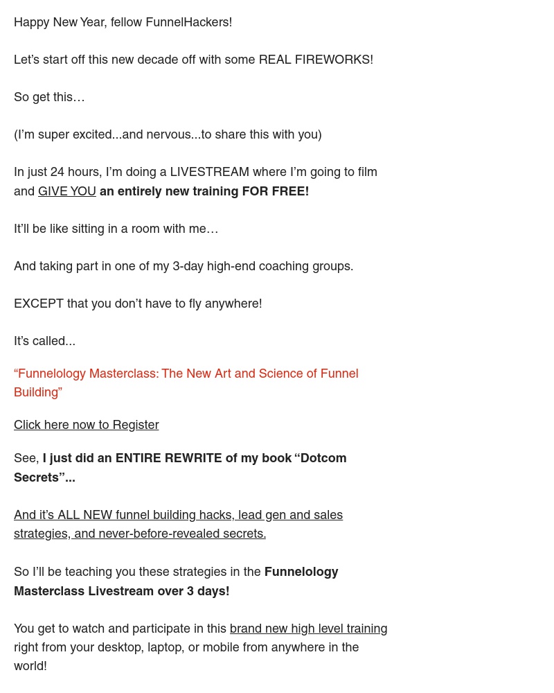 ClickFunnels - Want my new Funnelology Masterclass for FREE?