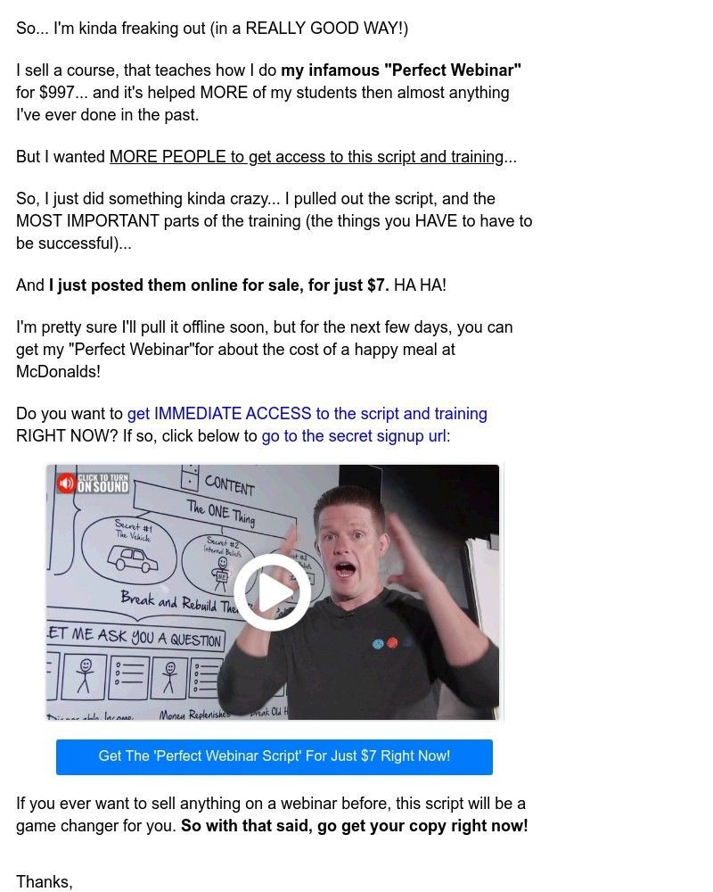ClickFunnels - want my perfect webinar script?