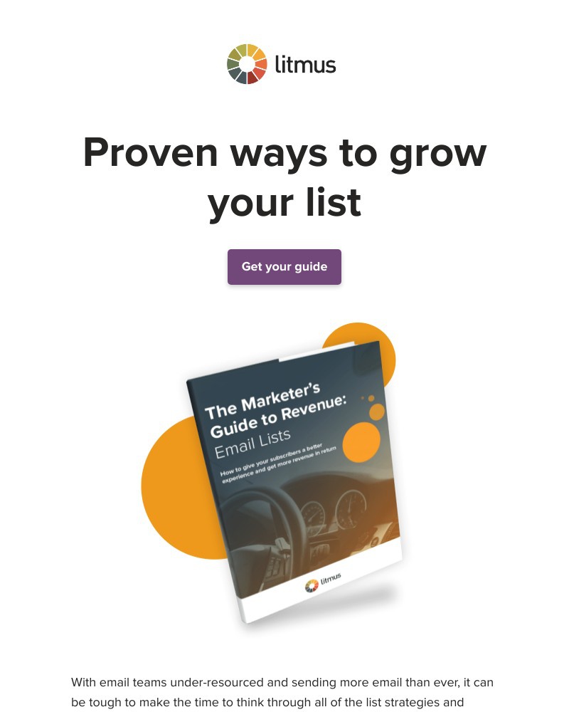 Litmus - Want to grow your email list? (Yes, please!🙋)