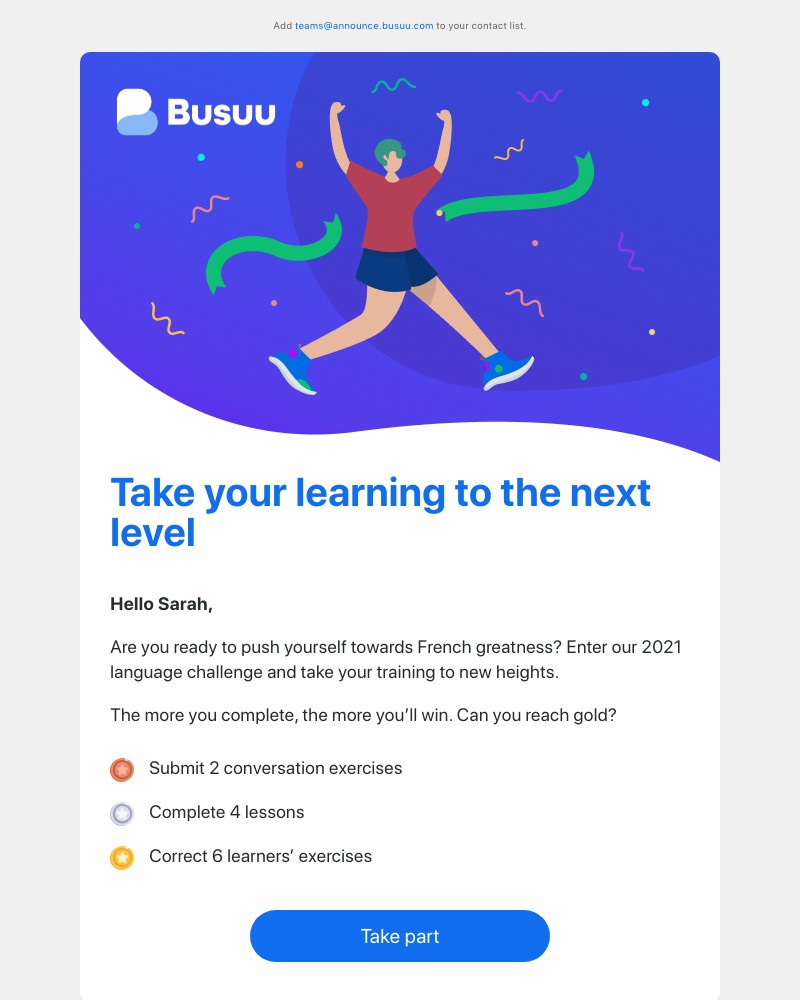 Busuu - Warm up, stretch and let’s go! 🏃💪