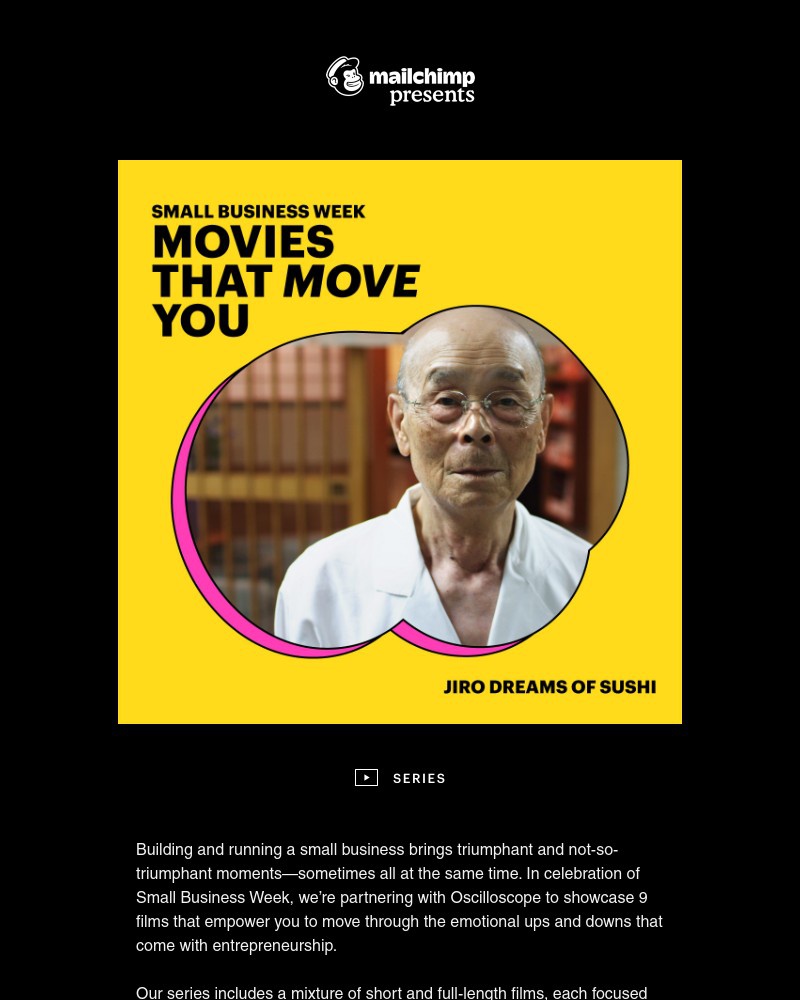 Mailchimp - Watch Movies That Move You
